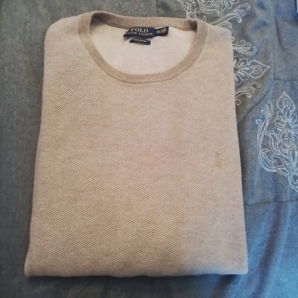 Polo Ralph Lauren Pima Cotton Crewneck Pullover Sweater Brown/Taupe - XXL